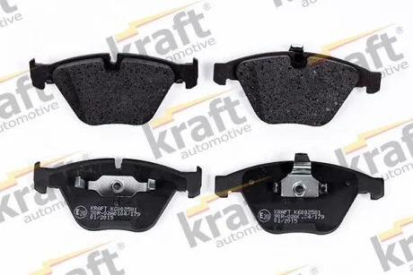 Тормозные колодки дисковые, комплект KRAFT 6002581