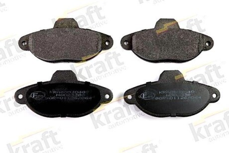 Тормозные колодки дисковые, комплект KRAFT 6003040