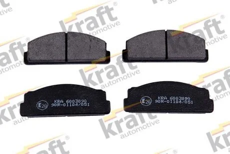 Тормозные колодки дисковые, комплект KRAFT 6003090