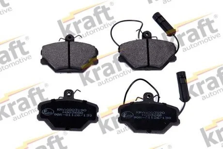 Тормозные колодки дисковые, комплект KRAFT 6003190