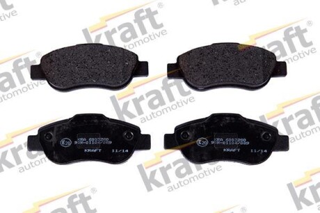 Тормозные колодки дисковые, комплект KRAFT 6003280