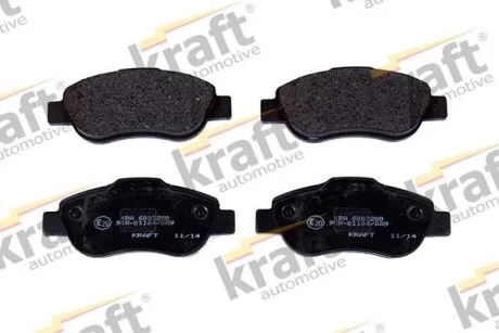 Тормозные колодки дисковые, комплект KRAFT 6003280