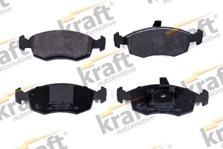 Тормозные колодки дисковые, комплект KRAFT 6003315