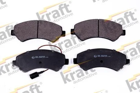Тормозные колодки дисковые, комплект KRAFT 6003428