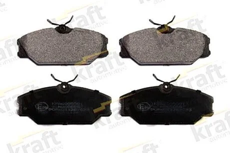 Тормозные колодки дисковые, комплект KRAFT 6005091