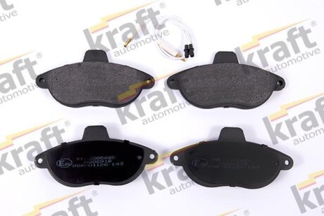 Тормозные колодки дисковые, комплект KRAFT 6005660