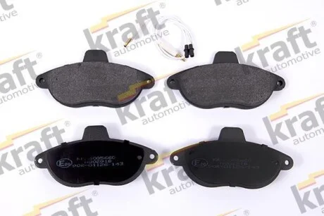 Тормозные колодки дисковые, комплект KRAFT 6005660