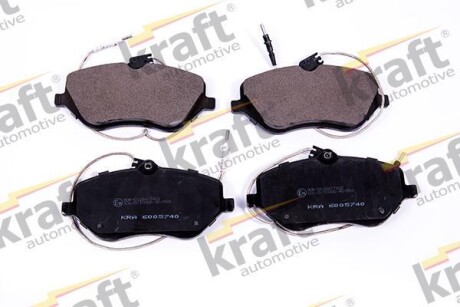Тормозные колодки дисковые, комплект KRAFT 6005740