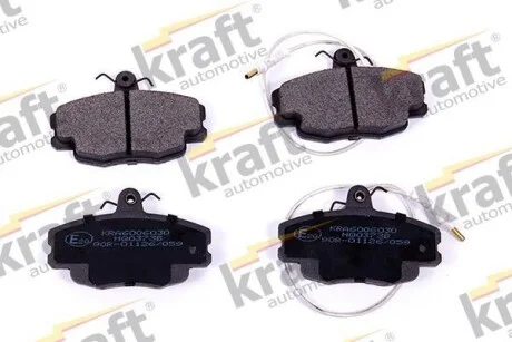 Тормозные колодки дисковые, комплект KRAFT 6006030
