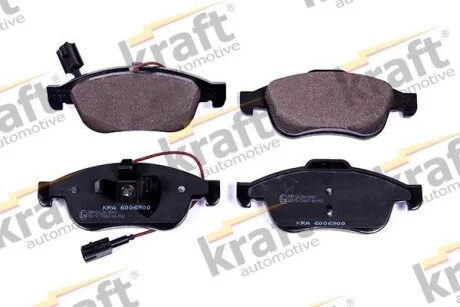 Тормозные колодки дисковые, комплект KRAFT 6006900