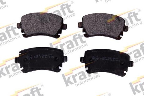 Тормозные колодки дисковые, комплект KRAFT 6010070