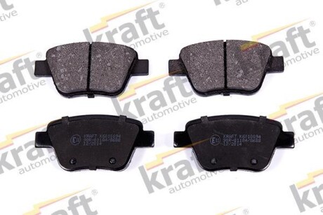 Тормозные колодки дисковые, комплект KRAFT 6010094