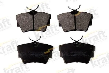 Тормозные колодки дисковые, комплект KRAFT 6010902