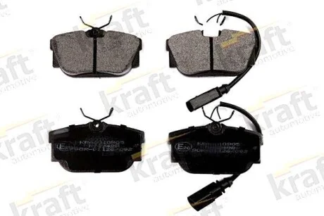 Тормозные колодки дисковые, комплект KRAFT 6010905