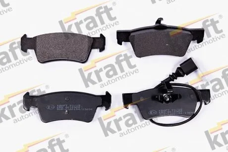 Тормозные колодки дисковые, комплект KRAFT 6010908