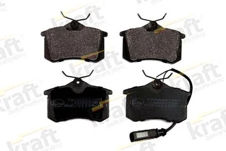 Тормозные колодки дисковые, комплект KRAFT 6010960