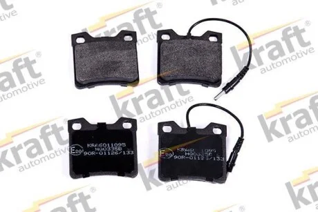 Тормозные колодки дисковые, комплект KRAFT 6011095