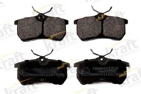 Тормозные колодки дисковые, комплект KRAFT 6012300