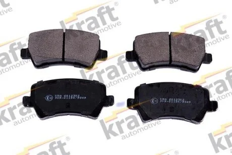 Тормозные колодки дисковые, комплект KRAFT 6012302