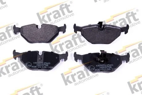 Тормозные колодки дисковые, комплект KRAFT 6012560
