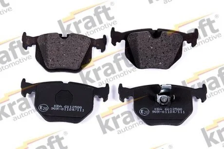 Тормозные колодки дисковые, комплект KRAFT 6012580