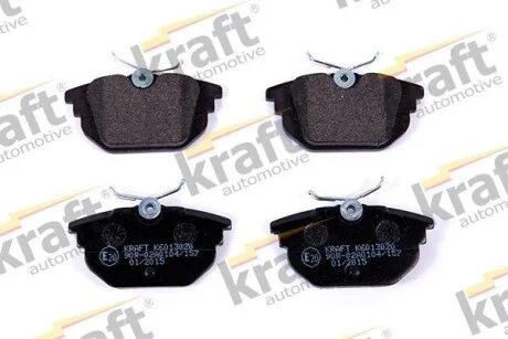 Тормозные колодки дисковые, комплект KRAFT 6013020