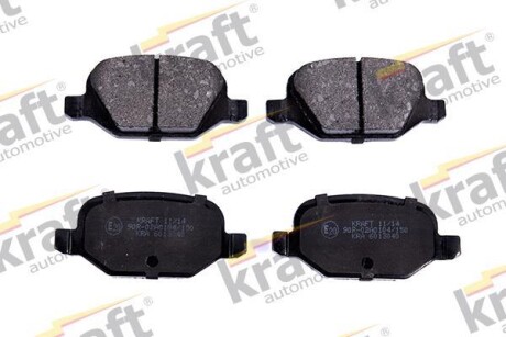 Тормозные колодки дисковые, комплект KRAFT 6013040
