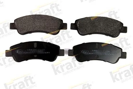 Тормозные колодки дисковые, комплект KRAFT 6013102