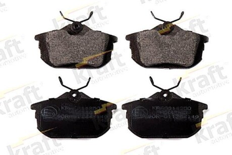 Тормозные колодки дисковые, комплект KRAFT 6014250