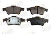 Тормозные колодки дисковые, комплект KRAFT 6015105 (фото 1)