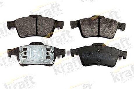 Тормозные колодки дисковые, комплект KRAFT 6015105