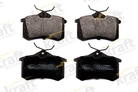 Тормозные колодки дисковые, комплект KRAFT 6015500