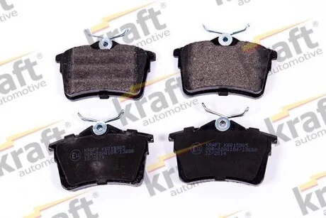 Тормозные колодки дисковые, комплект KRAFT 6015905