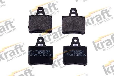 Тормозные колодки дисковые, комплект KRAFT 6015990