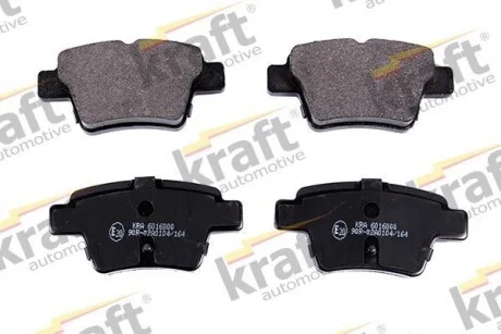 Тормозные колодки дисковые, комплект KRAFT 6016000