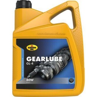 Трансмиссионное масло Gearlube 80W, 5л KROON OIL 01323