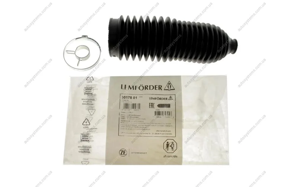 Пильник рейки рульової Audi A4 94-01/VW Passat B5 96-00 LEMFORDER 30178 01 (фото 1)