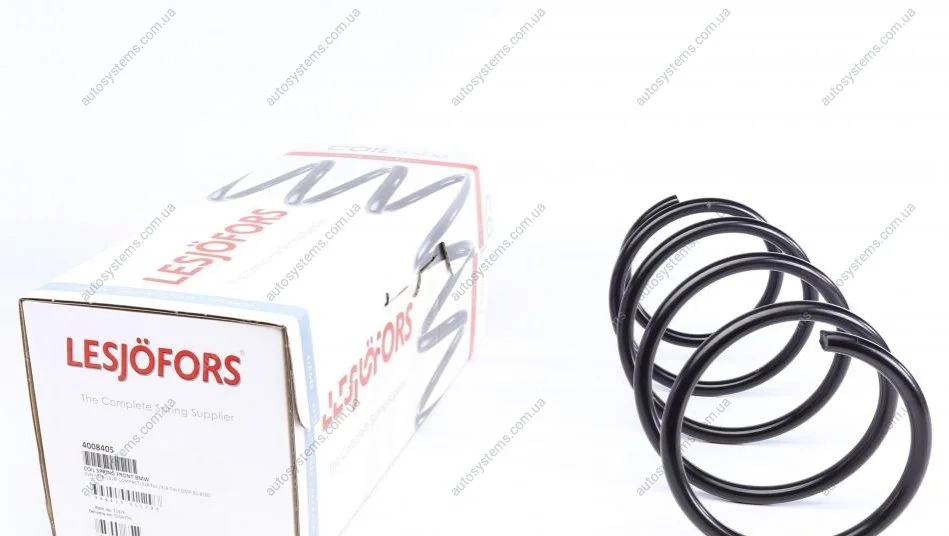 Пружина (передня) BMW 3 (E36) 316i/318i/318is/318tds/318ti 91-99 (седан/універсал/накл.зад.ч) LESJOFORS 4008405 (фото 1)
