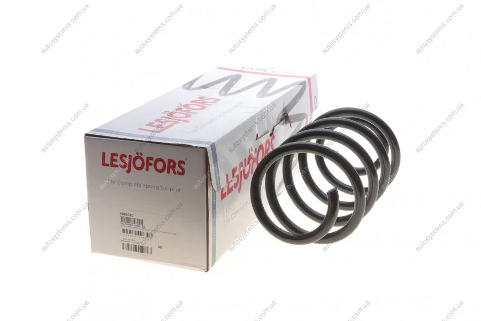 Пружина (передня) VW T5/Multivan V 2.0TDI/2.5TDI/3.2V6 03-15/T6/Multivan VI 2.0TDI 15- (фургон) LESJOFORS 4095070 (фото 1)