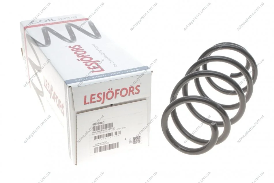 Пружина (передня) VW Golf V/VI/Skoda Octavia 1.6TDI/1.9-2.0TDI/FSI 4motion/4x4 04-13 (унив/накл.зч) LESJOFORS 4095080 (фото 1)