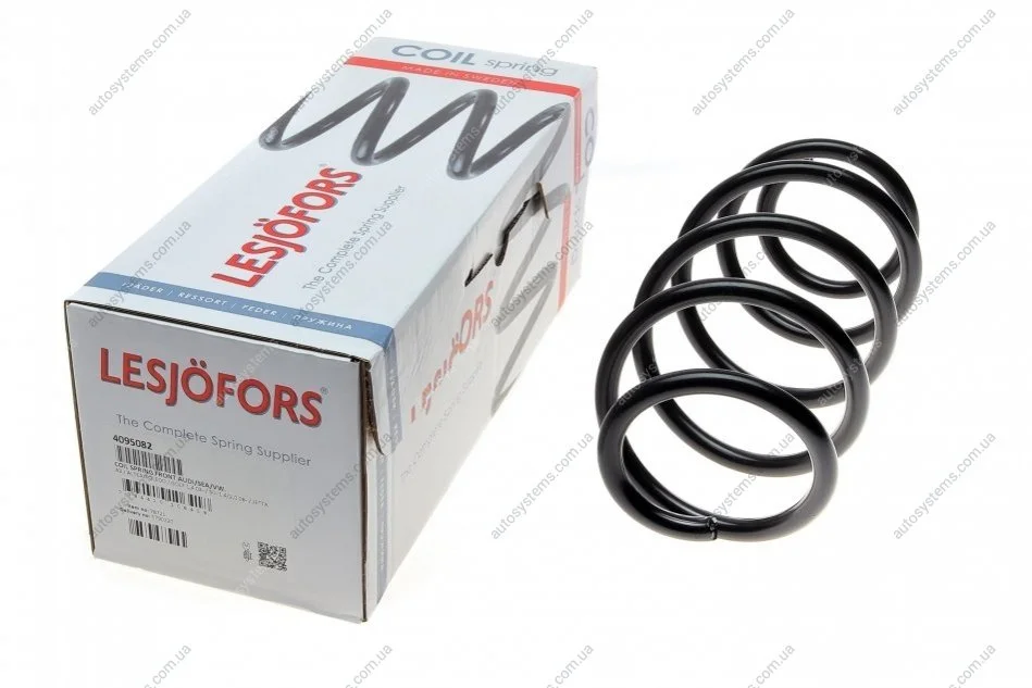 Пружина (передня) VW Golf V/VI 1.4TSI/1.8TSI/1.9TDI/2.0FSI 03-13 (унив/накл.з.ч)/Jetta III/IV 05- LESJOFORS 4095082 (фото 1)