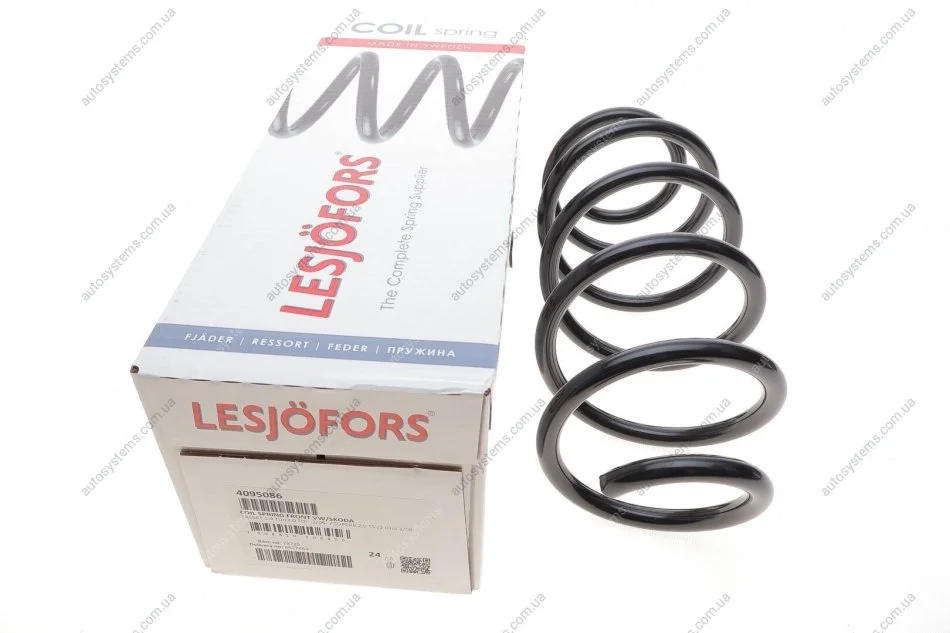 Пружина (передня) VW Passat B6/B7 1.9-2.0TDI/1.4TSI 05-14 (седан/уни)/Skoda SuperB 2.0TDI/TSI 08-15 LESJOFORS 4095086 (фото 1)
