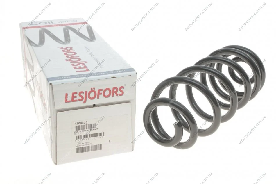 Пружина (задня) BMW X5 (E70) 3.0d/sd/si +xDrive 07-13/X5 (F15/F85) xDrive 25d/30d 13-18 (позашляховик) LESJOFORS 4208476 (фото 1)