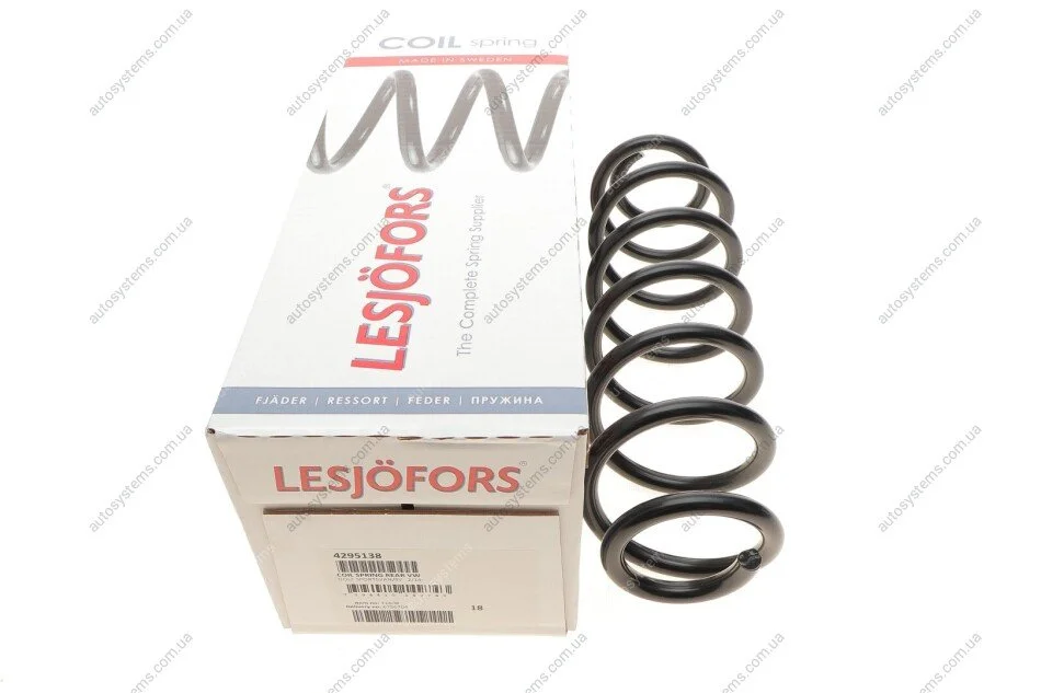Пружина (задня) VW Golf Sportsvan VII 1.4-1.5TSI/2.0TDI 14-20/Golf VII 1.6TDI 4mot. 12-17 (хэтчбэк) LESJOFORS 4295138 (фото 1)