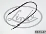 Трос ручника (задній) (R) Audi A3/Seat Leon/Skoda Octavia/VW Golf 03- (1443/805mm) LINEX 03.01.47 (фото 2)