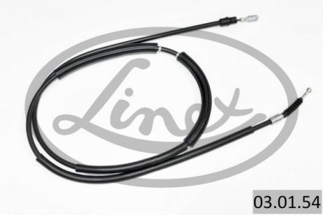 Трос ручника (задній) (R) Audi A4 00-09 (L=2010/1840mm) LINEX 03.01.54 (фото 1)