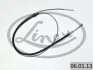 Трос ручника BMW 5 (E34) 88-97 (1755/610 мм) LINEX 06.01.13 (фото 2)