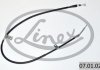Трос ручника (задній) (L) Chevrolet Captiva/Opel Antara 06- (1430/1253mm) LINEX 07.01.02 (фото 3)