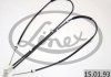 Трос ручника (задній) Ford Connect 02- (-ABS) (низька база) (барабанний гальм) LINEX 15.01.93 (фото 2)