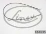 Трос ручника (задній) (R) Opel Corsa/Tigra 00-09 (832mm) LINEX 32.01.55 (фото 2)
